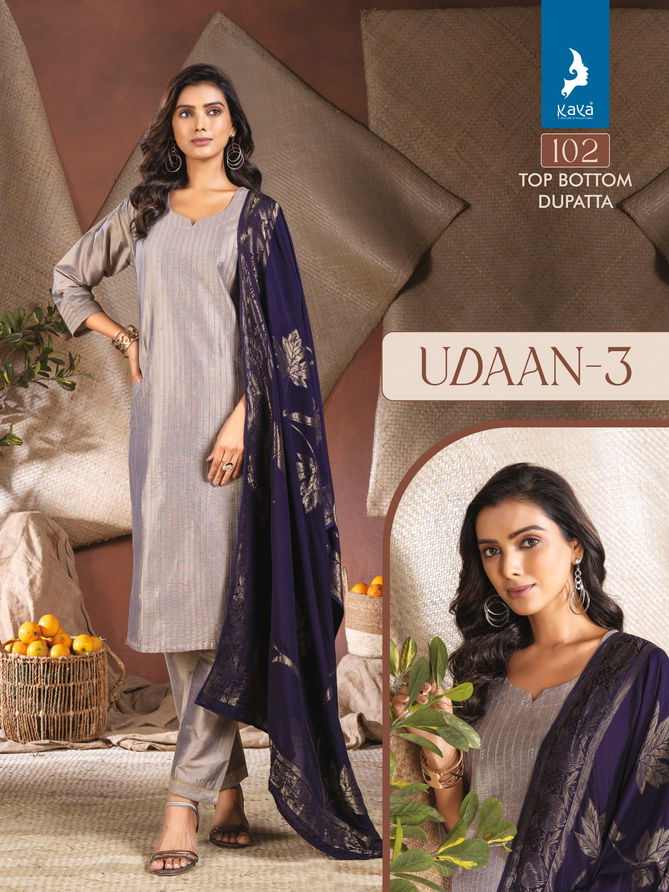 Udaan 3 By Kaya Plain Pure Silk Kurti With Bottom Dupatta Wholesale Price In Surat